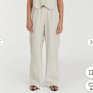 DISSH Norah cream linen pant